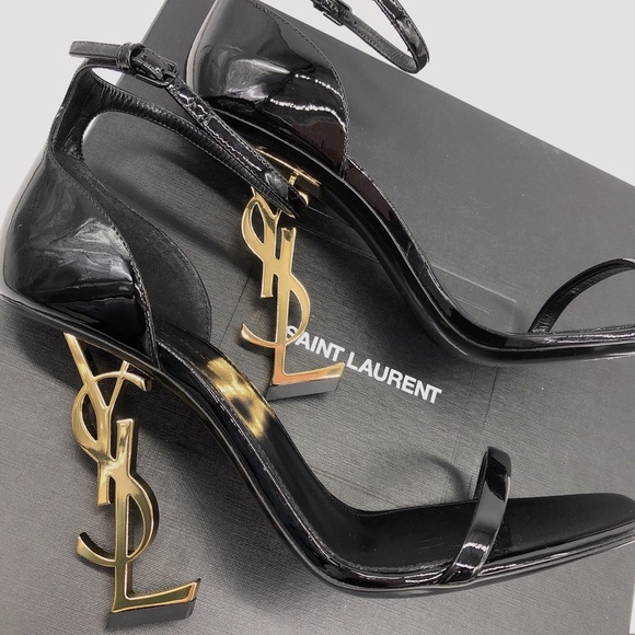 Saint Laurent Opyum Patent Leather Sandals - Picture 6 of 11